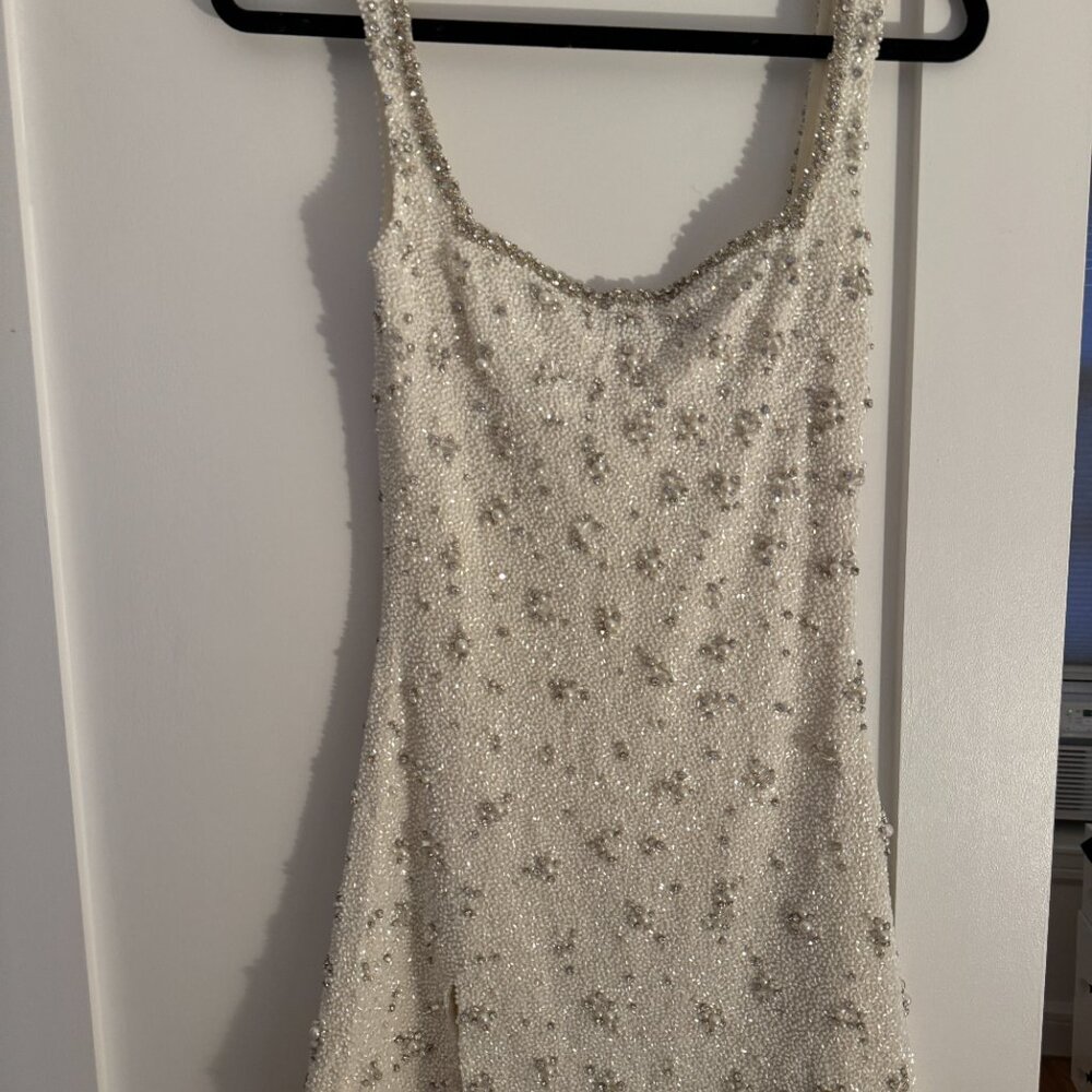 Clio Peppiatt Bridal Crystal Mini Dress | Size M - Picture 11 of 15